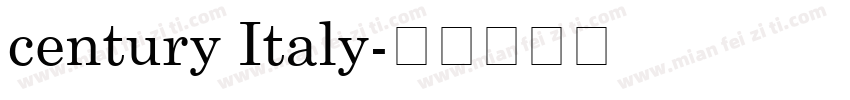 century Italy字体转换